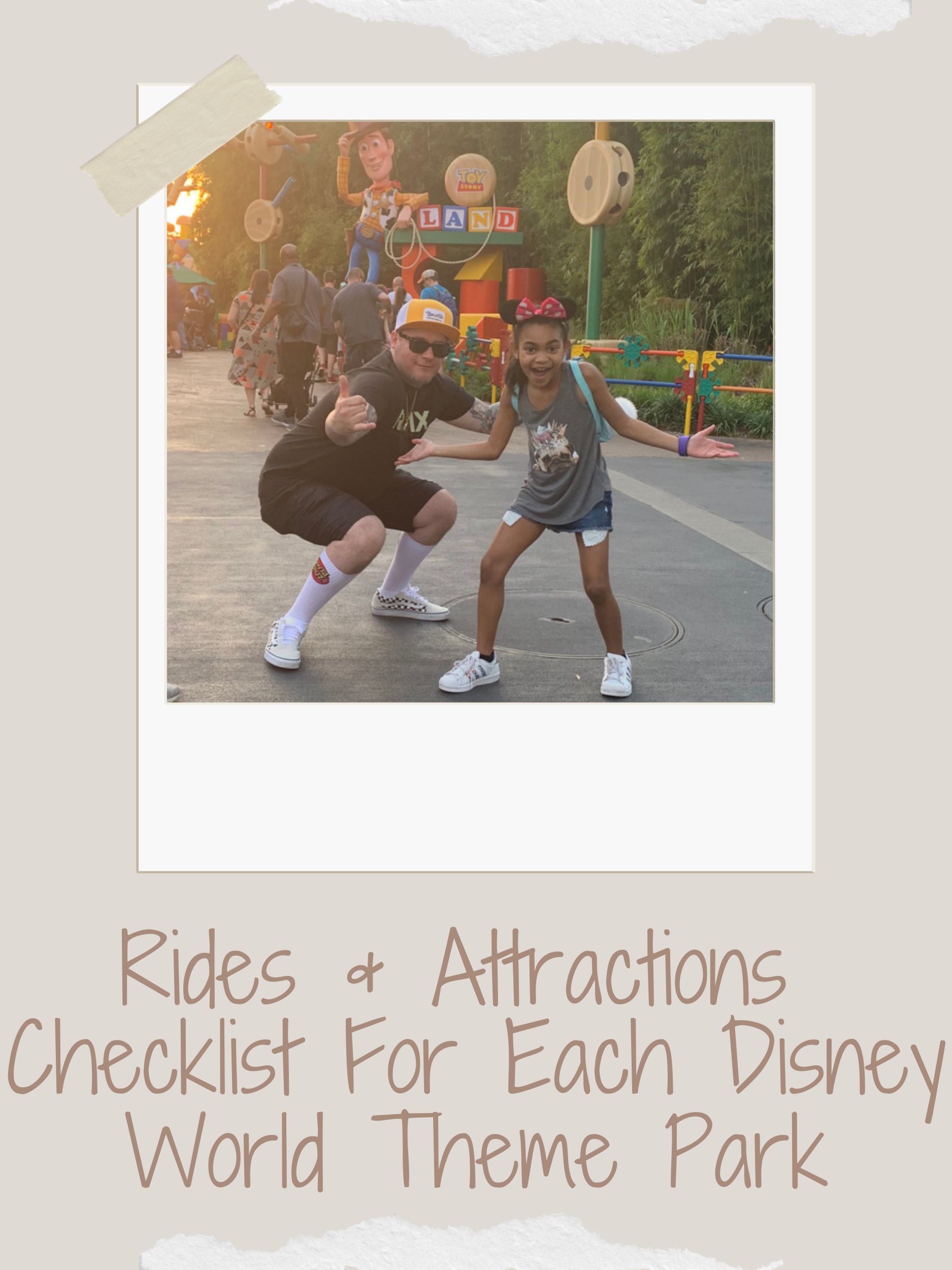 Rides & Attractions Checklist For Each Disney World Theme Park