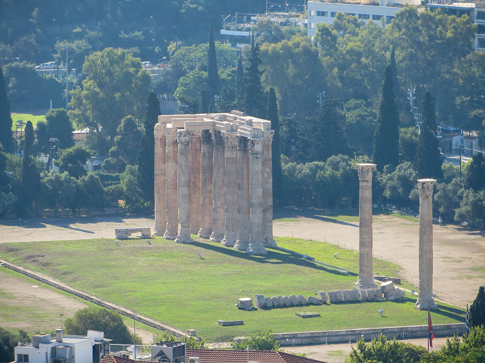 zeus poseidon temple acropolis