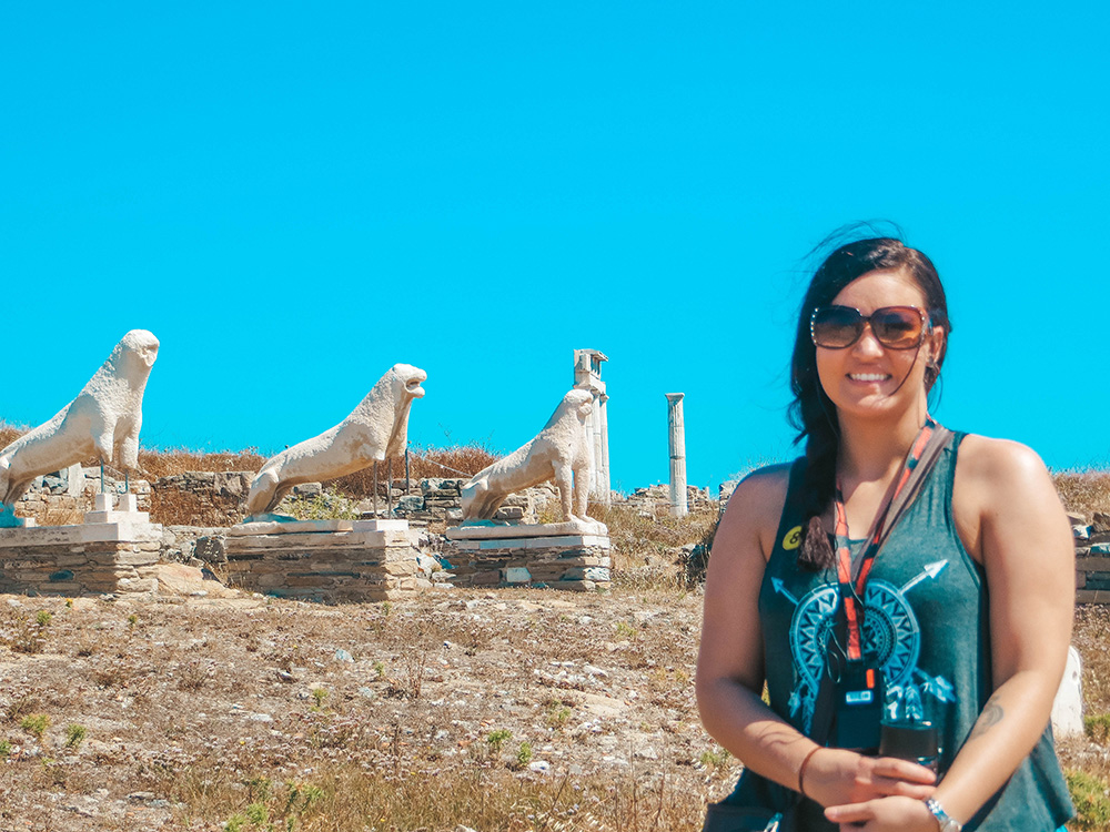 Terrace of the Lions on the island of Delos