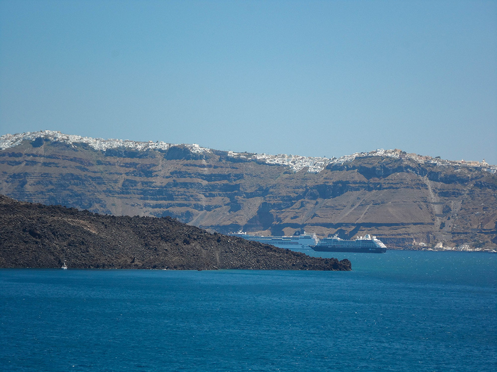 The island of Santorini