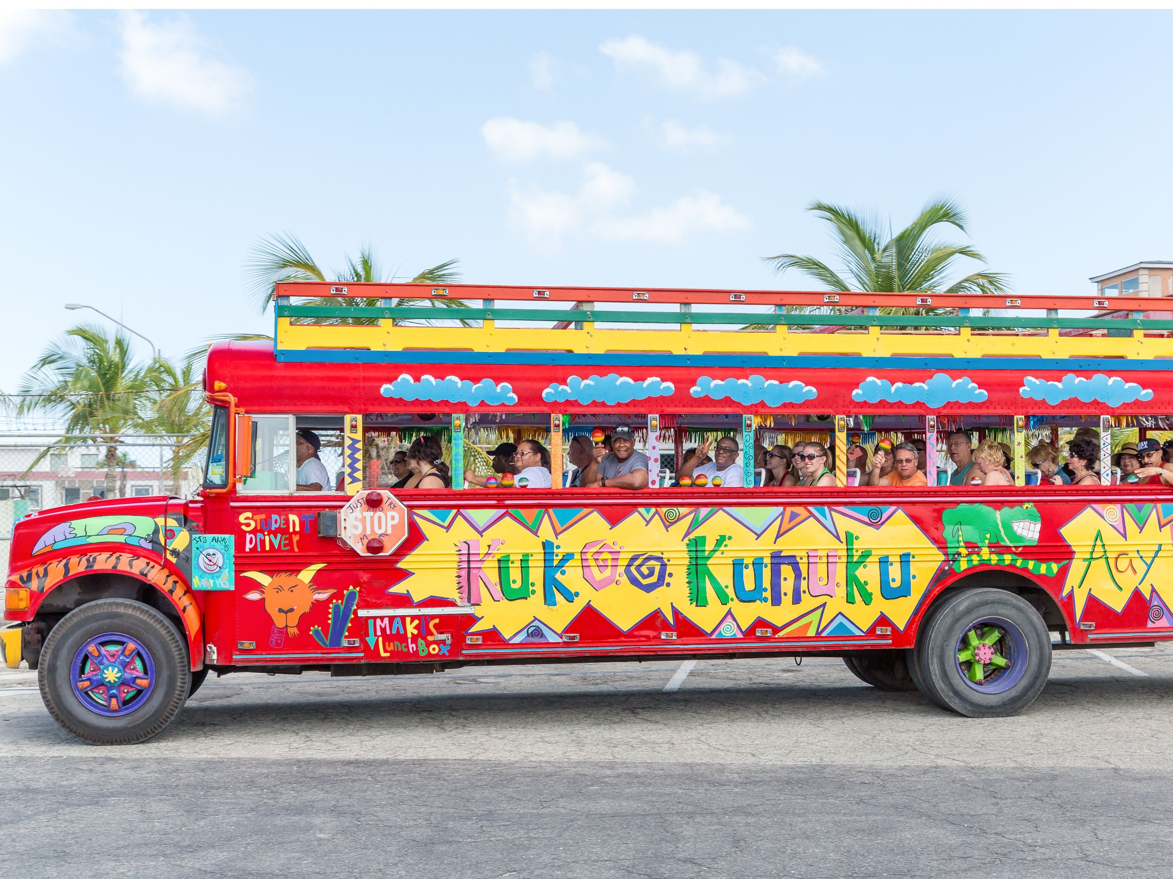 the Kukoo Kunuku Party Bus in Aruba