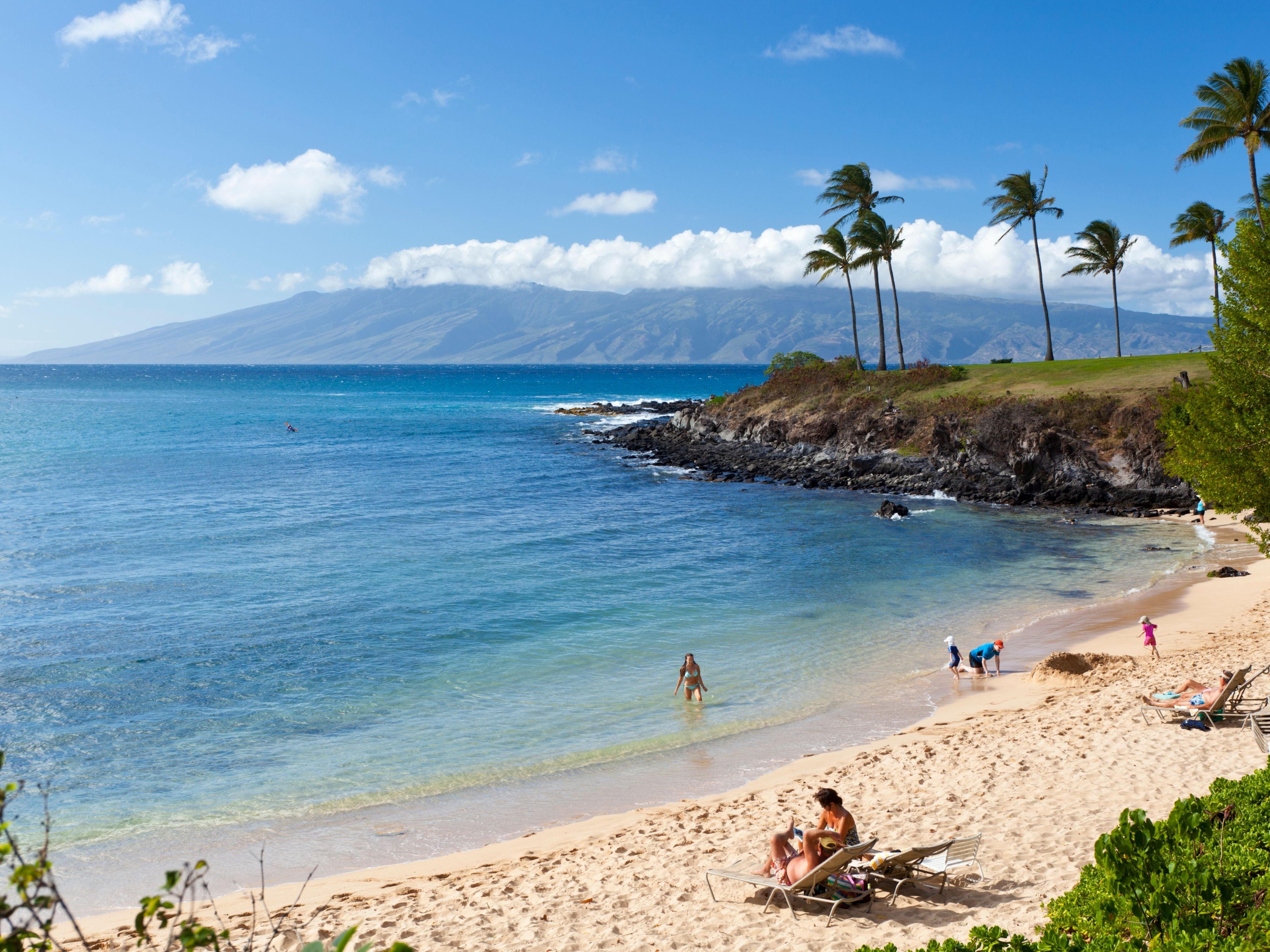 one of the best beaches for families in Maui is Kapalua Bay Beach