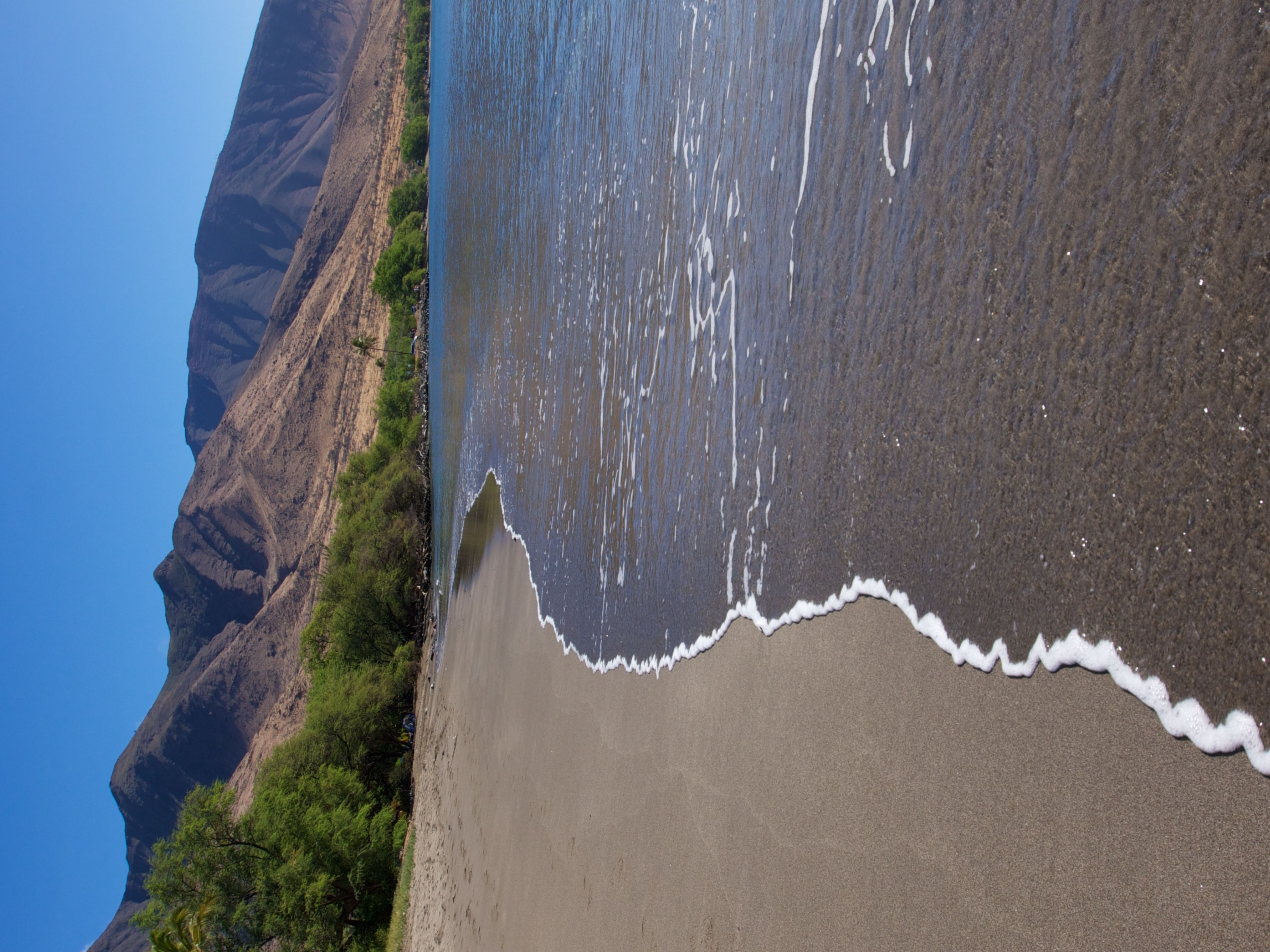 black sand Olowalu Beach Maui