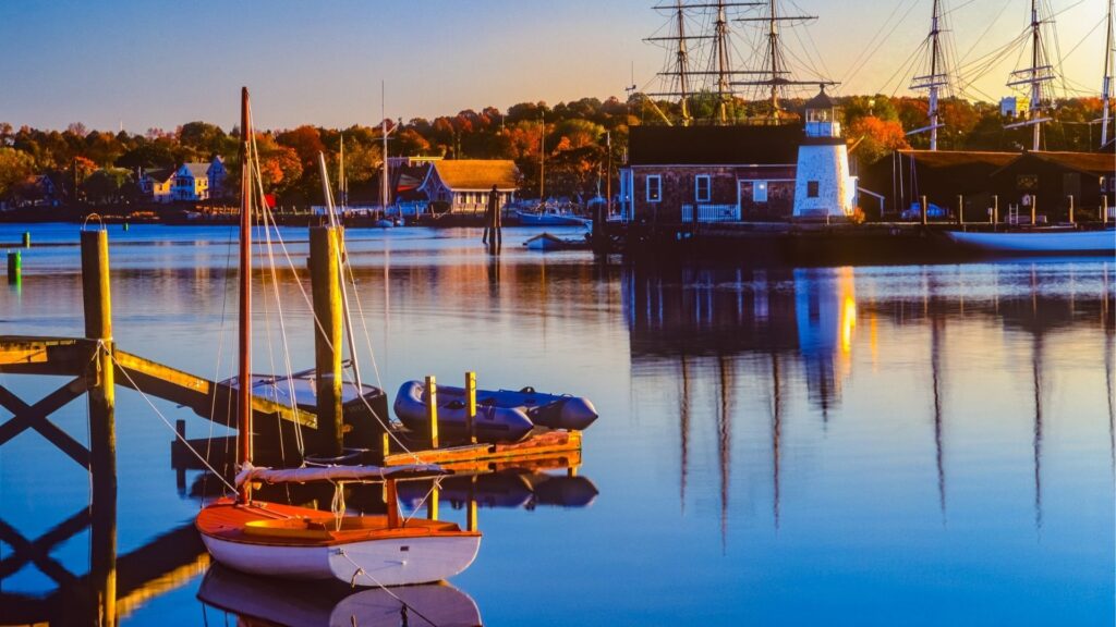 boat on the mystic river