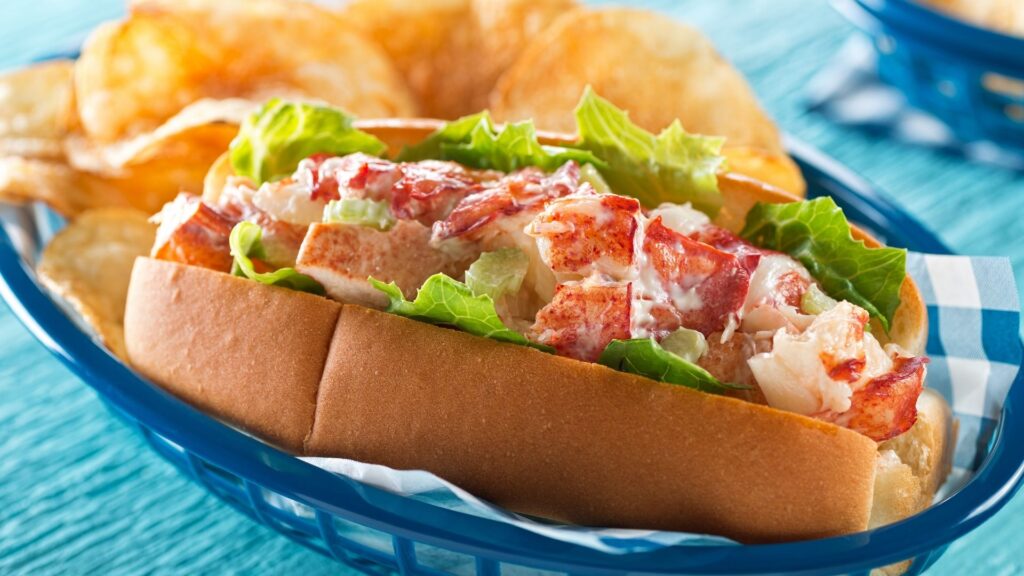you can't miss a lobster roll at Sea View Snack Bar on your weekend in mystic ct