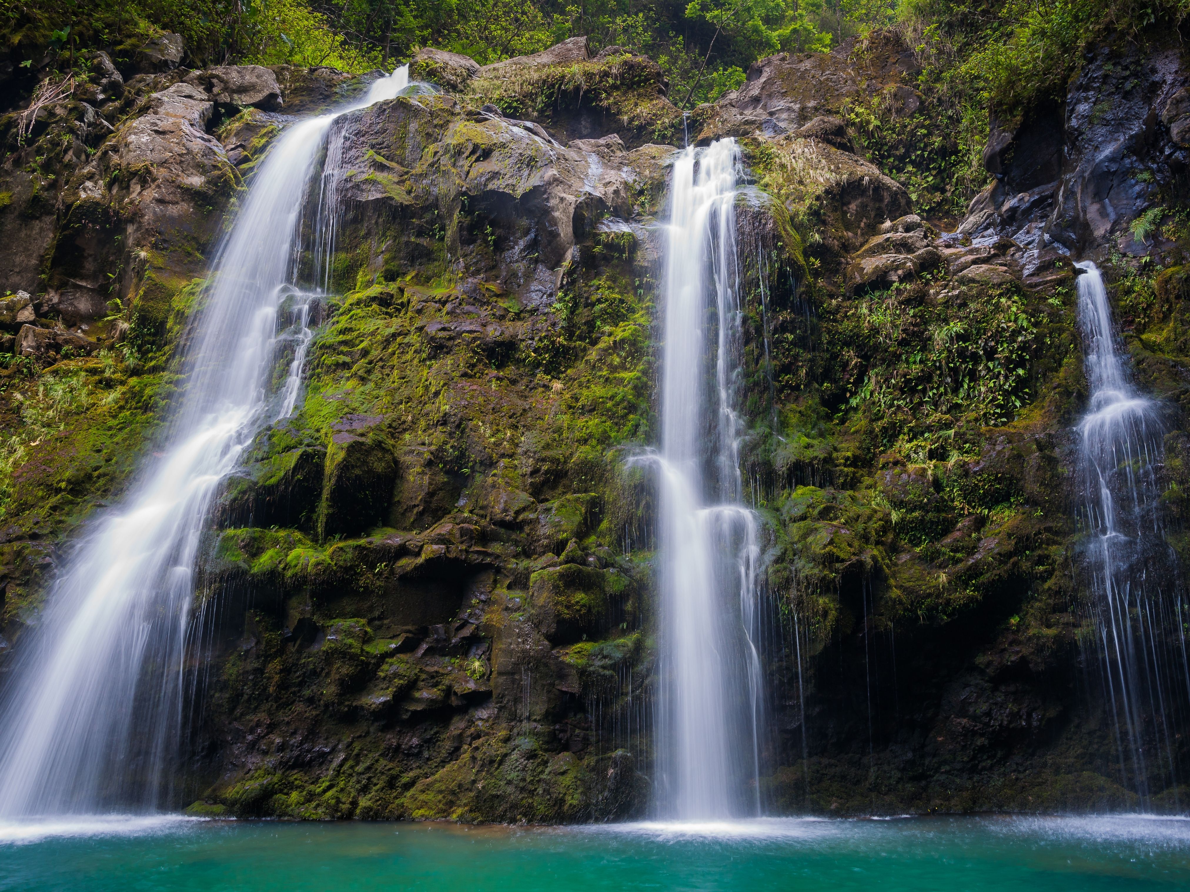 The Three Bears aka Upper Waikani Falls Road to Hana Maui