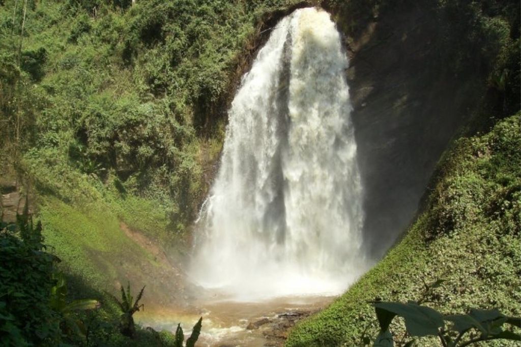 the beautiful and powerful Kisiizi Falls in Uganda