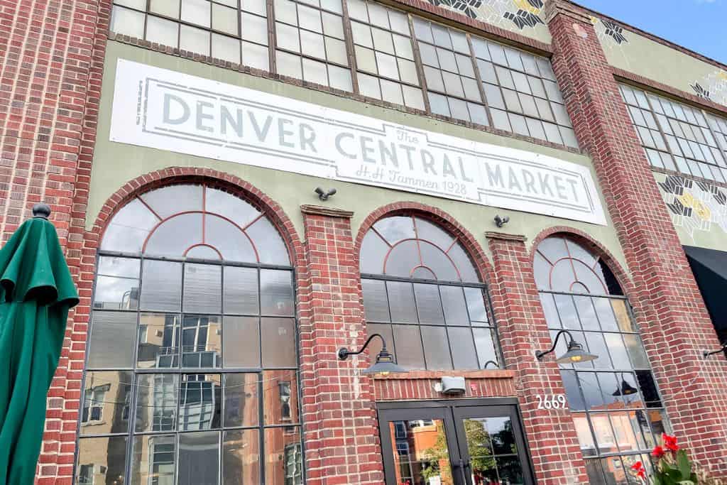 The entrance to Denver Central Market