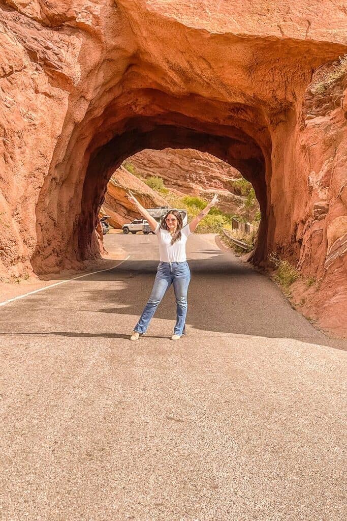 tunnel at Red Rocks Amphitheatre in Denver