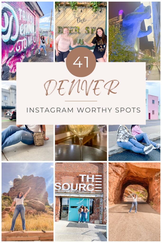 Pin For Later to read Instagram Worthy Spots in Denver Colorado