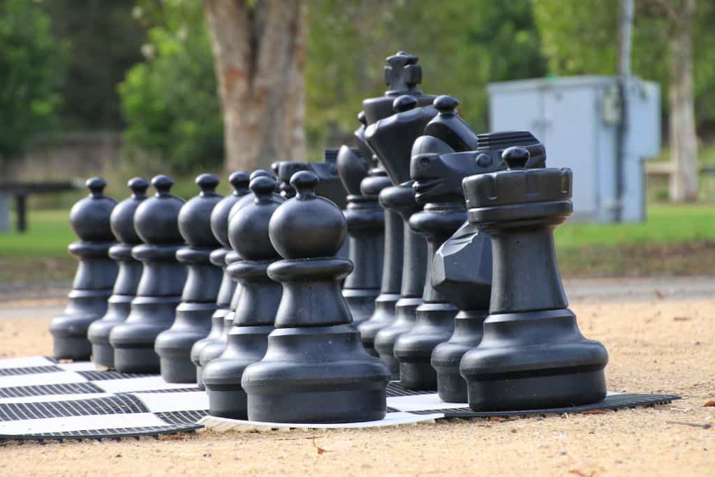 large chess pieces