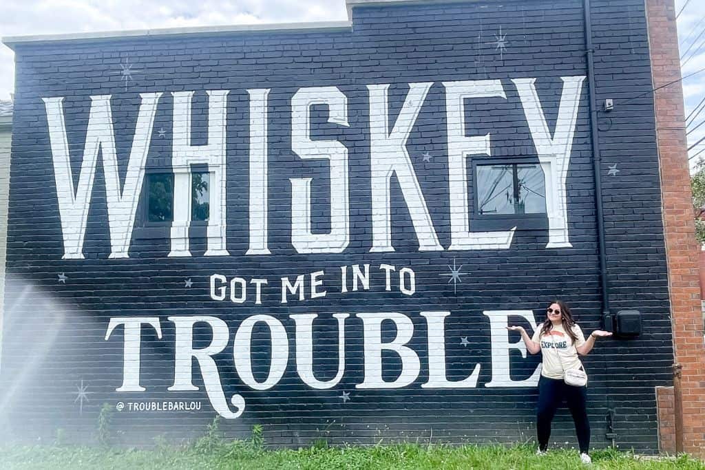 Whiskey Got Me Into Trouble Mural
