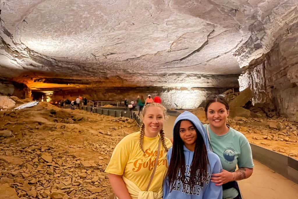 the rotunda room in Mammoth Cave